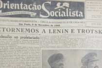 Edição número 2 do jornal Orientação Socialista, do PSR,  de novembro de 1946