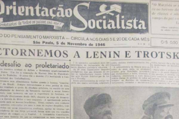 Edição número 2 do jornal Orientação Socialista, do PSR,  de novembro de 1946